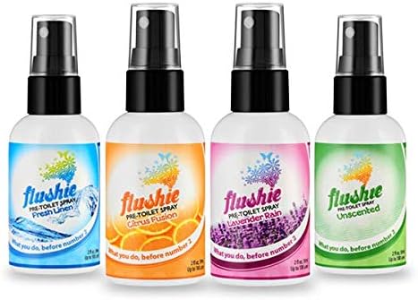 Flushie Pre-Toilet Sprays Poop Spray (Citrus, 2oz 3pack)