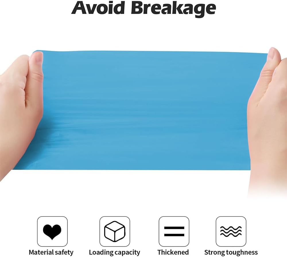 2-4 Gallon Portable Trash Bags,120 Counts Thicken portable Small Garbage Bags for Office, Kitchen,Bedroom Trash Can,Strong Trash Bags(Blue)