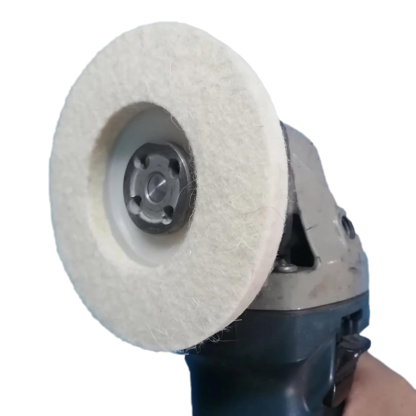 10 Pcs 4 Inch Wool Felt Polishing Wheel Disc,Wool Polishing Wheel Disc for 5/8" Arbor Angle Grinder, for Metal Aluminum,Stainless Steel, Chrome, Jewelry, Wood, Plastic, Ceramic, Glass