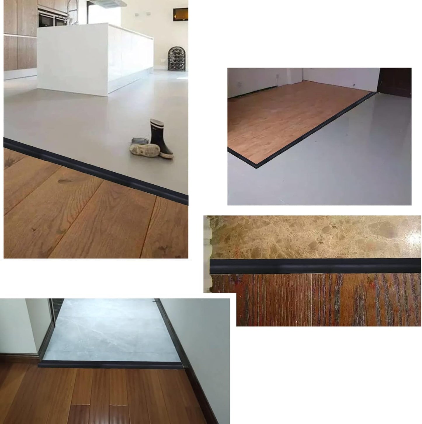 Floor Transition Strip & Self Adhesive Floor Vinyl Floor Edge Trim Laminate Floor Gap Covering Joining Strip