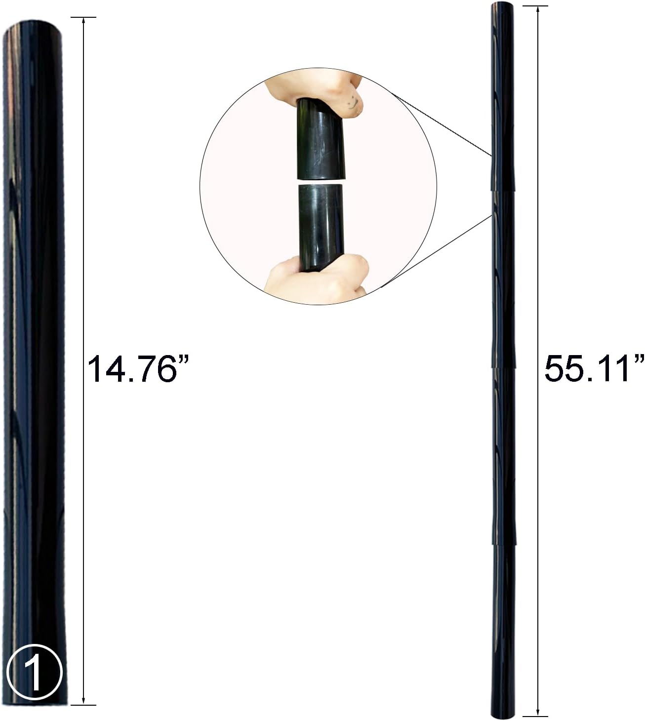 4Pack 1.25 Inch Vacuum Extension Wands with 1-1/4" Fitting (32mm) (1.25 in) - 1.25 Inch Shop Vac Extension Tubes, Accessories and Attachment 32mm, Replacement Vacuum Cleaner Extension Pipe Tubes