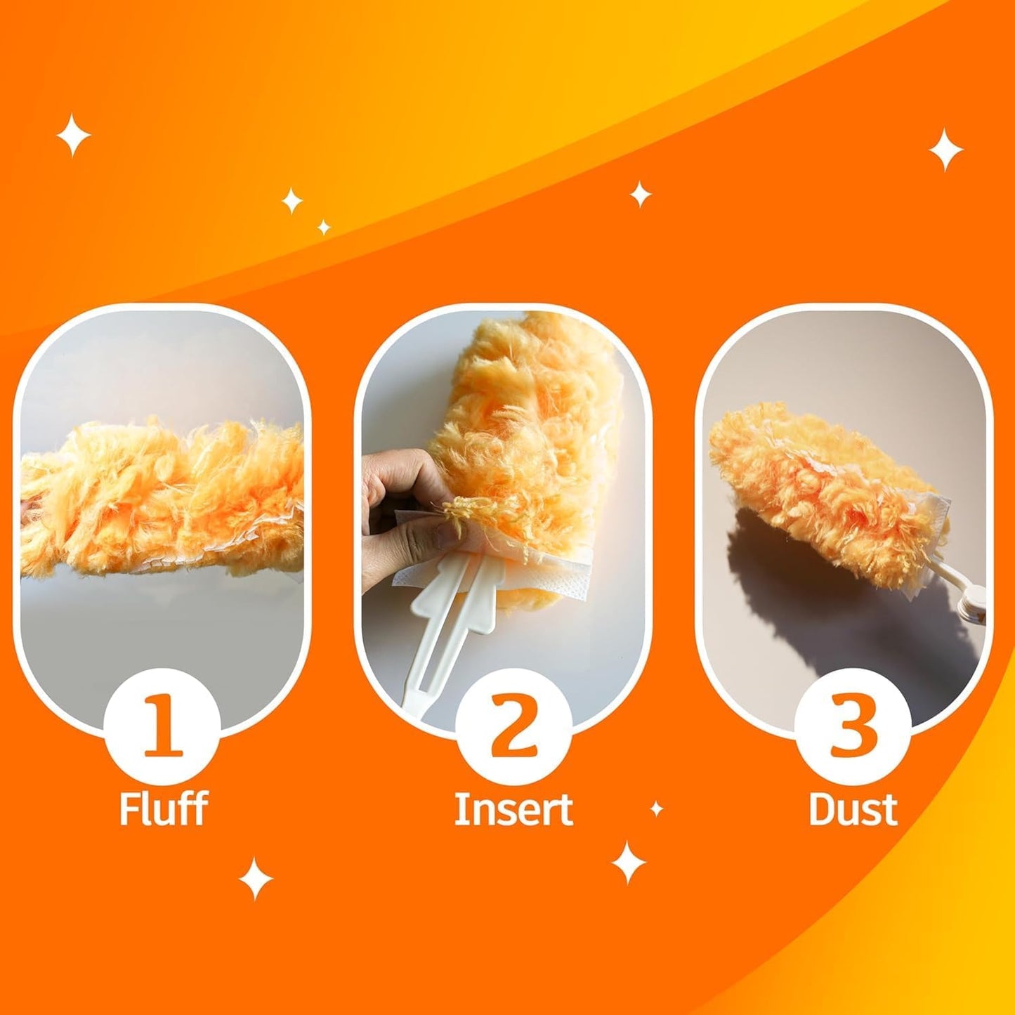 Multi Surface Duster Refills, 360-Degree Heavy Duty, 100 Count, Compatible with Swiffer Dusters