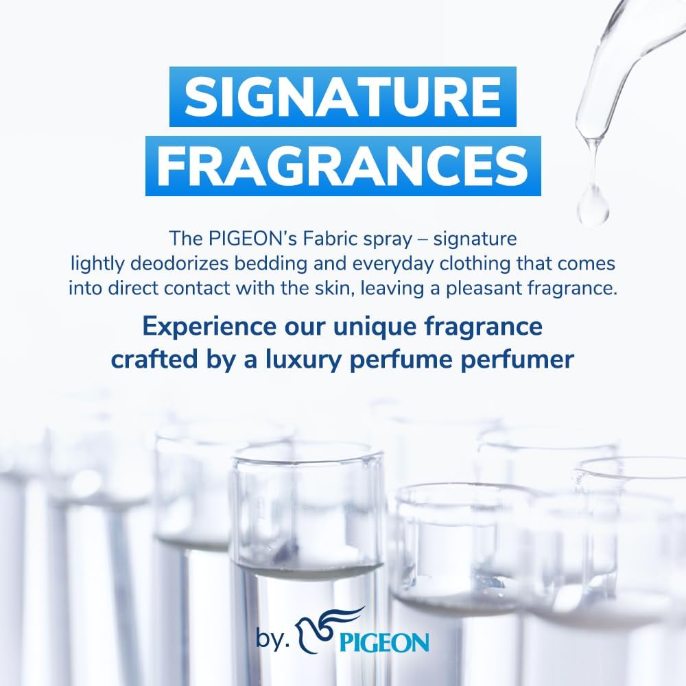 PIGEON Fabric Refresher, Green Apple & Rose Musk, Odor Eliminator for Home, Couch Spray Deodorizer, Fabric Refresher Spray for Furniture, Bed, Clothing, Curtains, Apple Bomb – Pack of 3