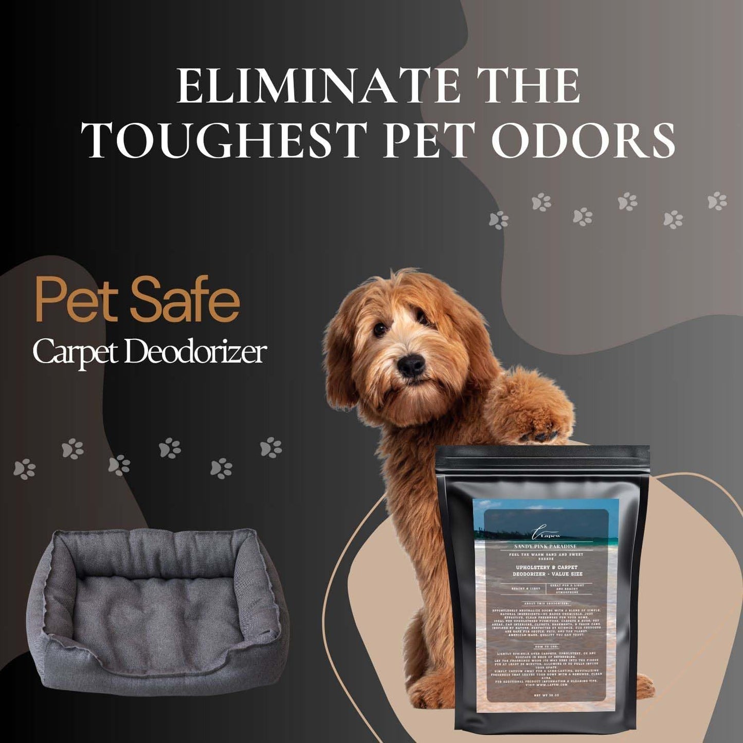 Sandy Pink Paradise Carpet Freshener Powder Refill 36 oz | Powerful Odor Eliminator for Home | Upholstery Deodorizer | Carpet Deodorizer | Pet Urine | Cat Litter Box | Pink Sands Fragrance