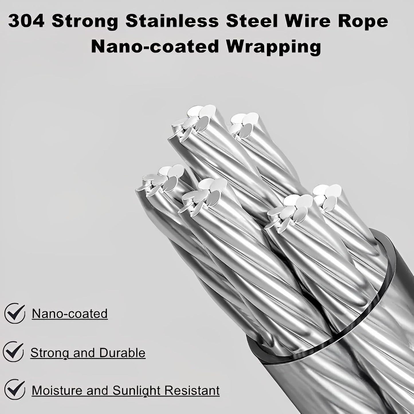 13.8ft(4.2M) Retractable Clothesline, Non-sag Clothesline, Indoor & Outdoor Heavy Duty Retractable Clothesline, Wall Mounted Stainless Steel Washing Line (White)