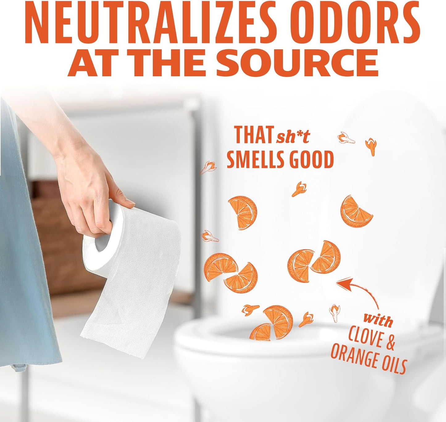 ANGRY ORANGE Toilet Tamer Bathroom Spray - Citrus Orange Spice - 6 oz