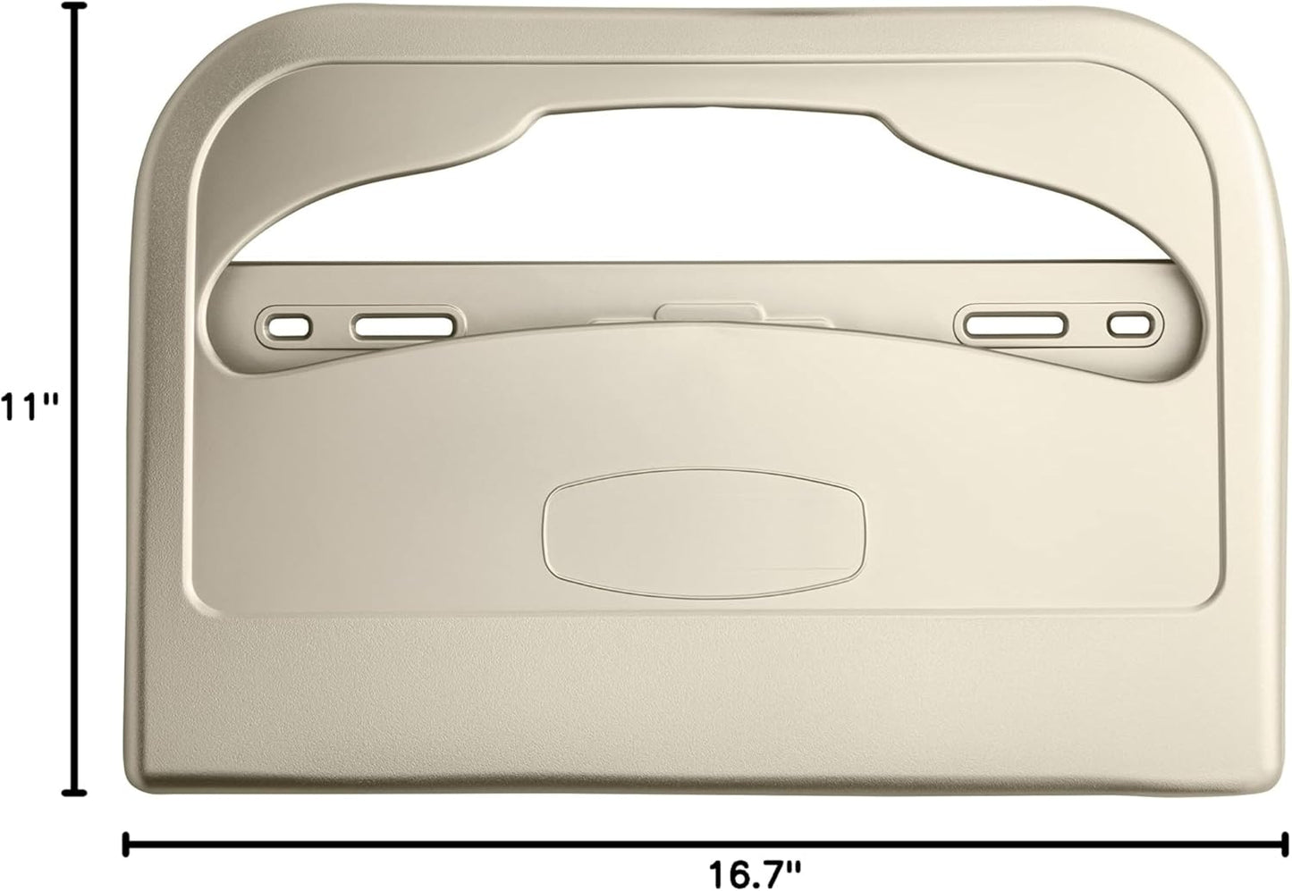 EZbrnd Wall Mount Half-Fold Toilet Seat Cover Dispenser for Commercial/Washroom/Office, Seat Cover Paper Sold Separately, Spray Gold, 3100G-EZ