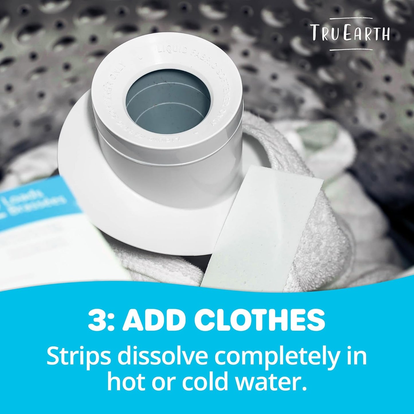 Tru Earth Compact Dry Laundry Detergent Sheets, Bulk, up to 768 Loads (384 Count) - Paraben-Free - Original Eco-Strip Liquidless Detergent, Travel Sheets - Fresh Linen