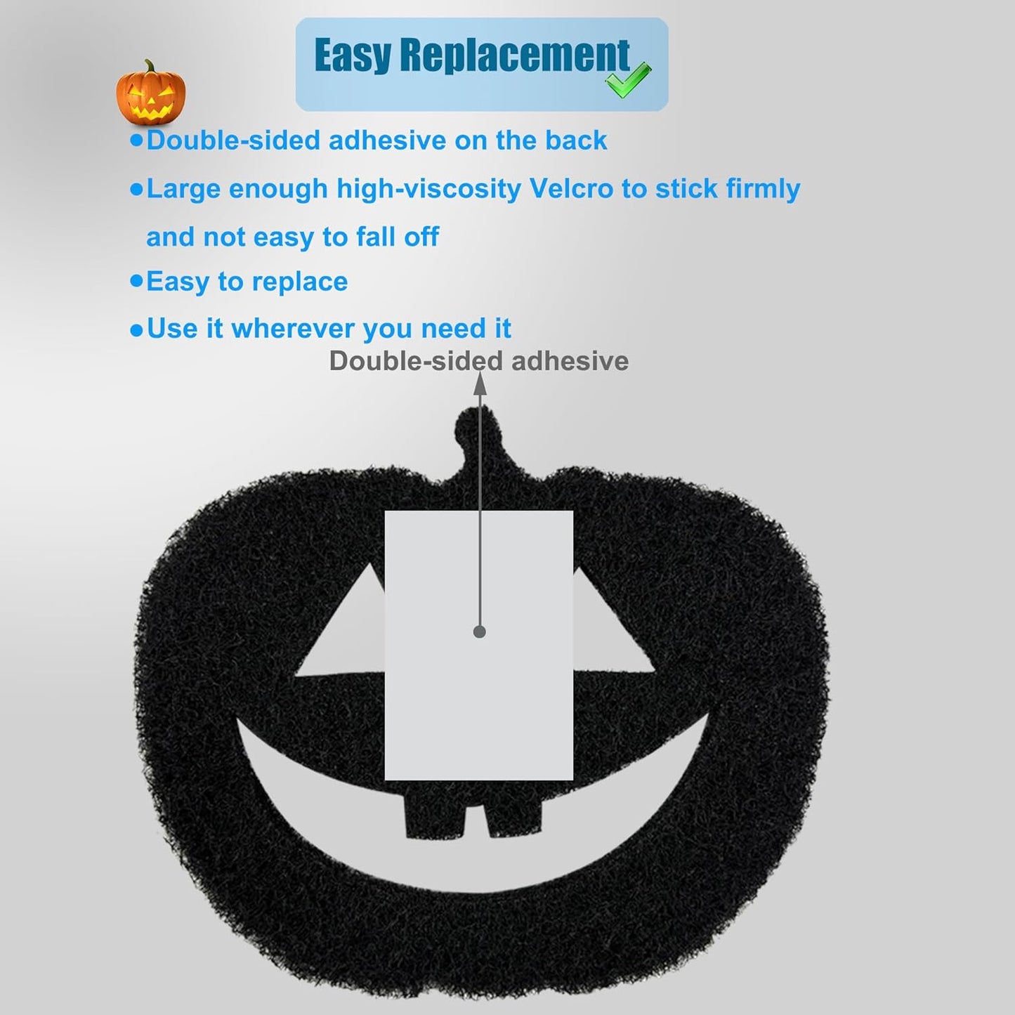 6-Pack Universal Trash Can Odor Absorbing Filters, Activated Charcoal Deodorizer for Trash Cans, Compost Buckets, Countertop and Recycle Bins (Halloween Pumpkin)