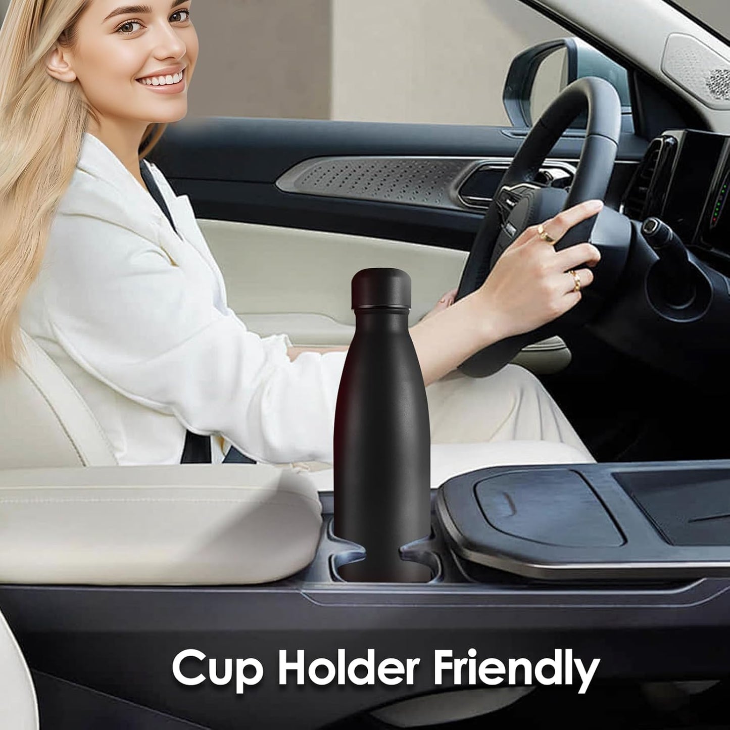 25oz Cola-Bottle Shaped Stainless Steel Leak-proof Water Bottle,Double Wall Vacuum Insulated Metal,Travel Mug For Sports Indoors & Outdoors,BPA-Free Kids Flasks,Assorted(2 Pack)