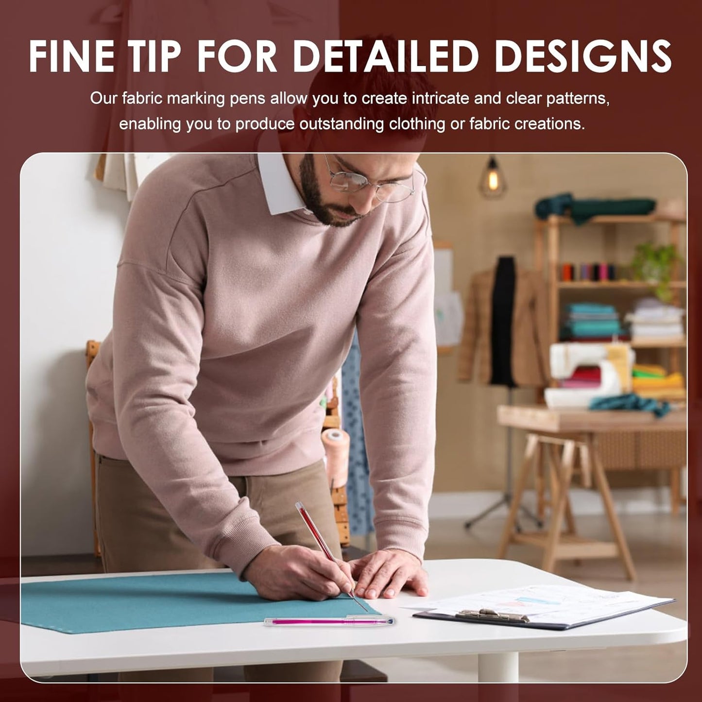 72pcs Heat Erasable Pens for Fabric, Assorted Colors, Fabric Pens for Sewing Erasable for Quilting Sewing DIY Dressmaking Fabrics Tailors Chalk