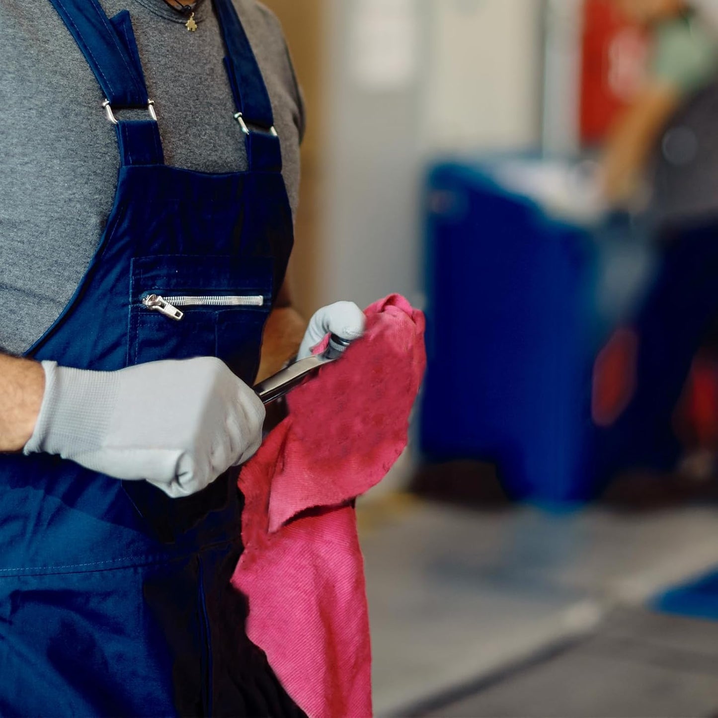 Premium Color Knit Cleaning Rags (10 lbs. Bag) – Shop Rags Bulk for Workshops, Mechanics, Painters, and Home Use, Multipurpose Cotton T-Shirt Rags