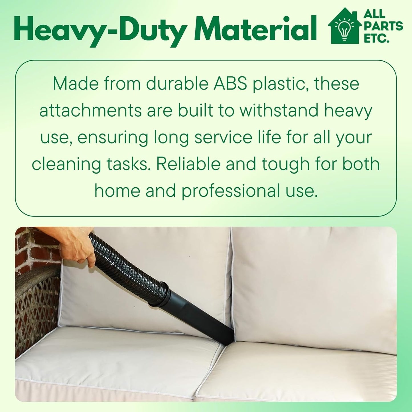 2 1/2 inch Attachments & Accessories 2.5 Wet Dry Vac - Extension Wands, Floor Brush, Dust Brush, Crevice Tool, Utility Nozzle, Compatible with Shop Vac - 6-Pack Attachments