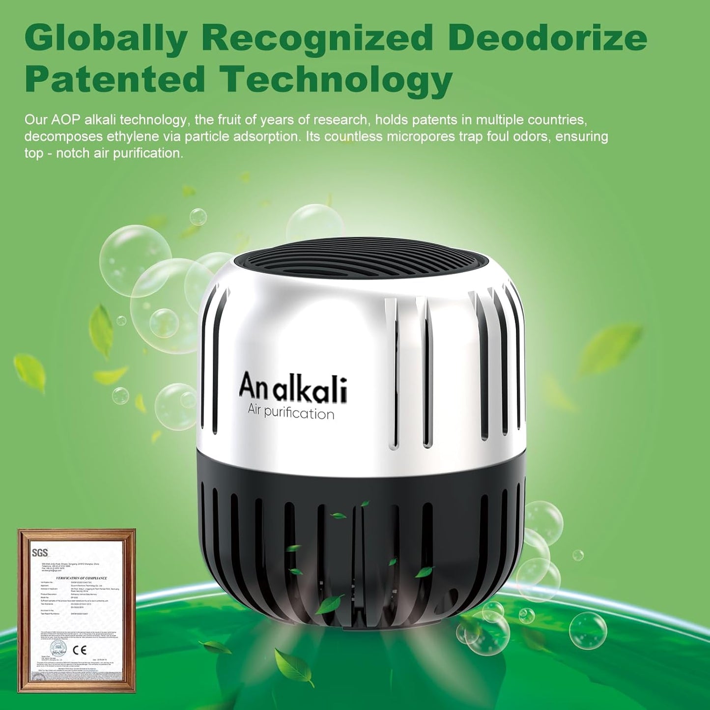 Fridge Deodorizer, 2Pack AOP ALKALI Refrigerator Freezer Deodorizer Kitchen Gadgets Odor Eliminator, Room,RV and New Home,More Effective Than Baking Soda Charcoal Air Purifier