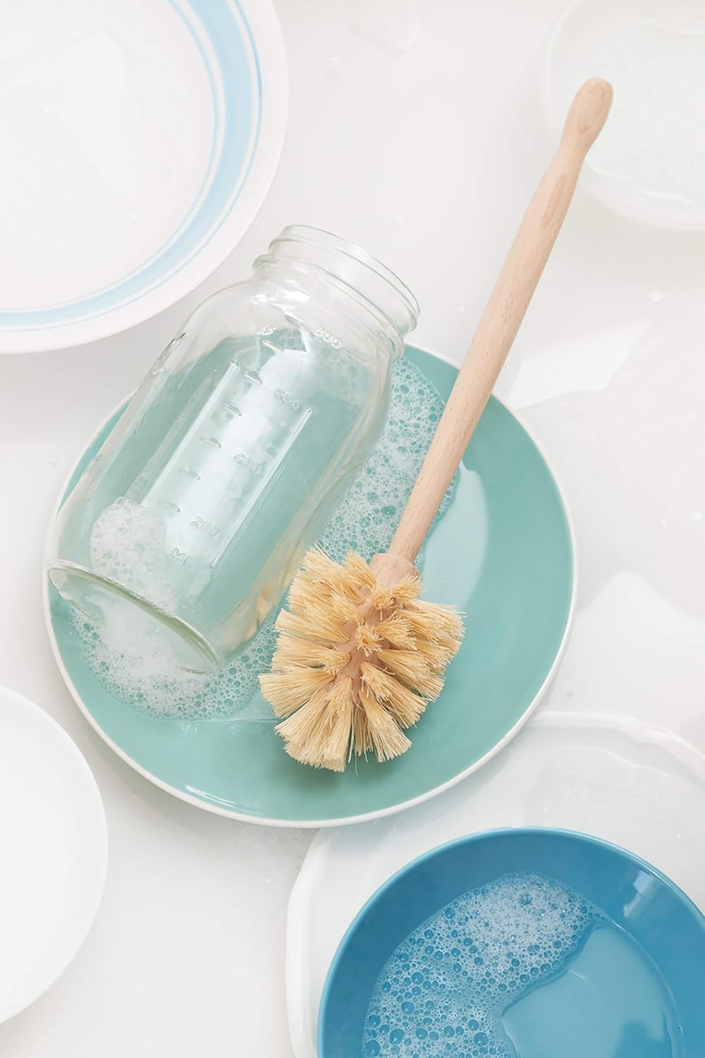 Fox Run Kitchen Brush, Natural Horsehair Fiber Bottle and Tumbler Brush, 12"