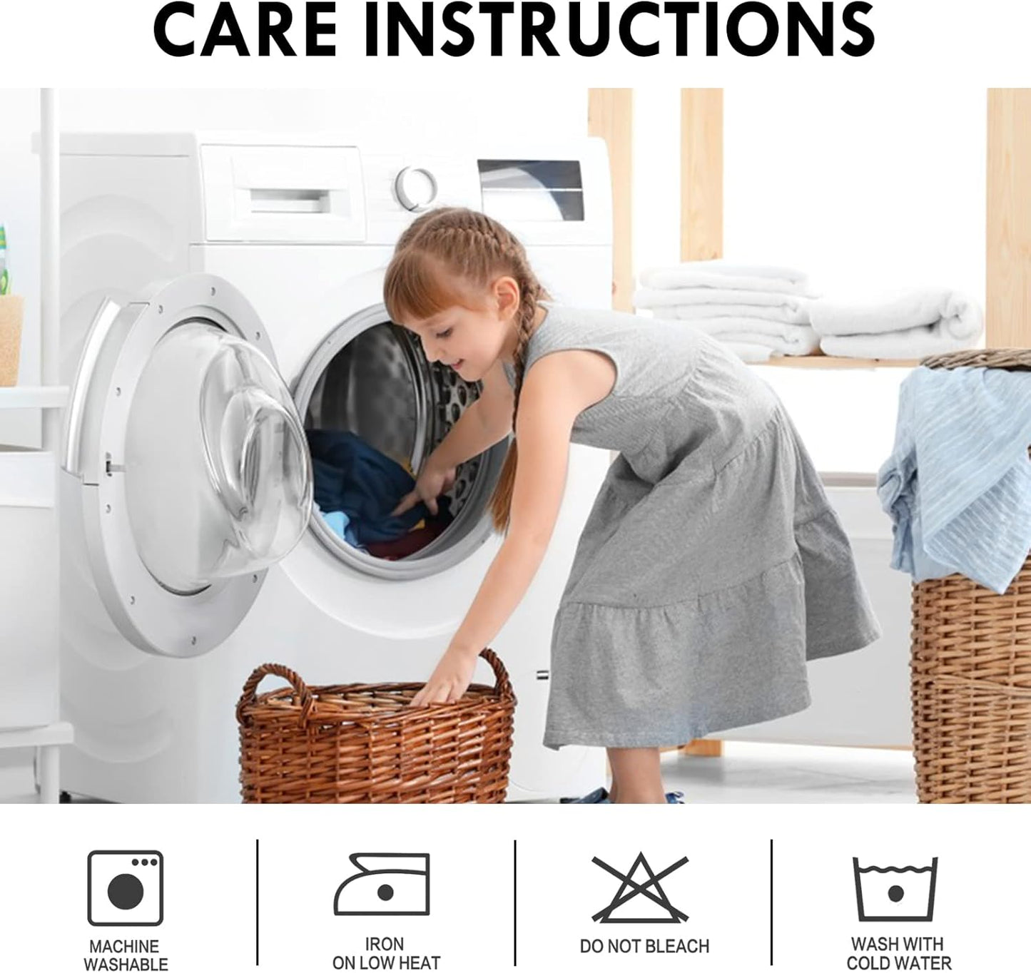 DWCN White Curtains for Living Room Thermal Insulated, 50% Light Blocking Curtains for Bedroom, Dining Room Window, W 42x L 72 Inch, Set of 2 Rod Pocket Curtain Panels