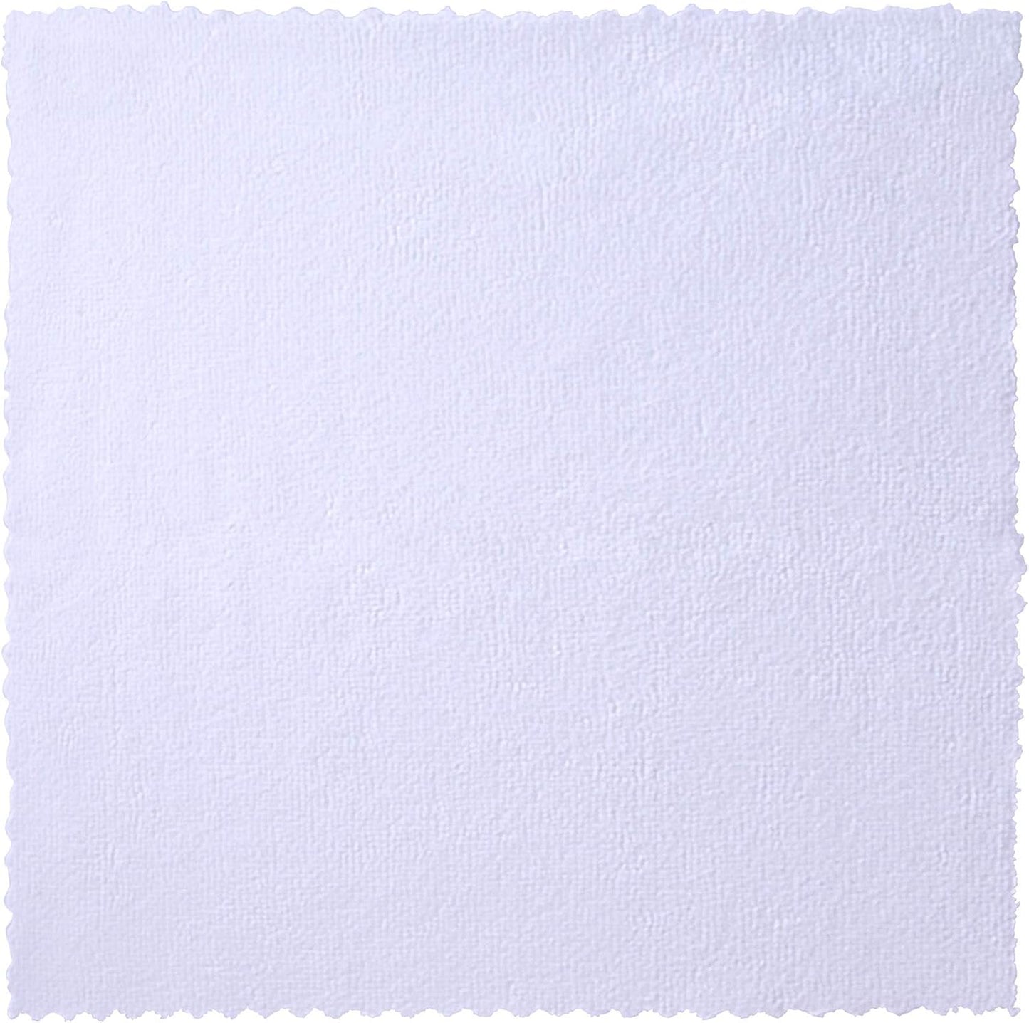 Eurow 200GSM Microfiber Cleaning and Drying Cloths with Dispenser Box, Reusable, Streak-Free, Scratch-Free, Ultra Absorbent, Edgeless for All Surface Types, 12x12in, 50-Pack, White