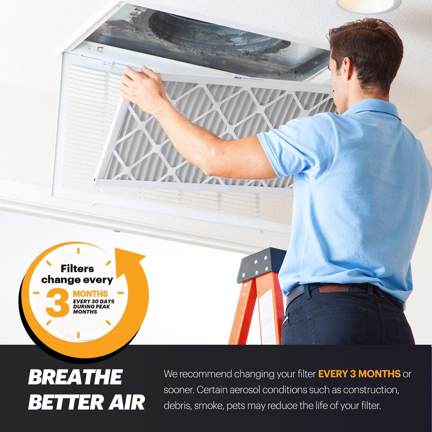 BNX TruFilter 20x23x1 Air Filter MERV 11 (12-Pack)- MADE IN USA - Allergen Defense Electrostatic Pleated Air Conditioner HVAC AC Furnace Filters for Allergies, Dust, Pet, Smoke, Allergy MPR 1200 FPR 7