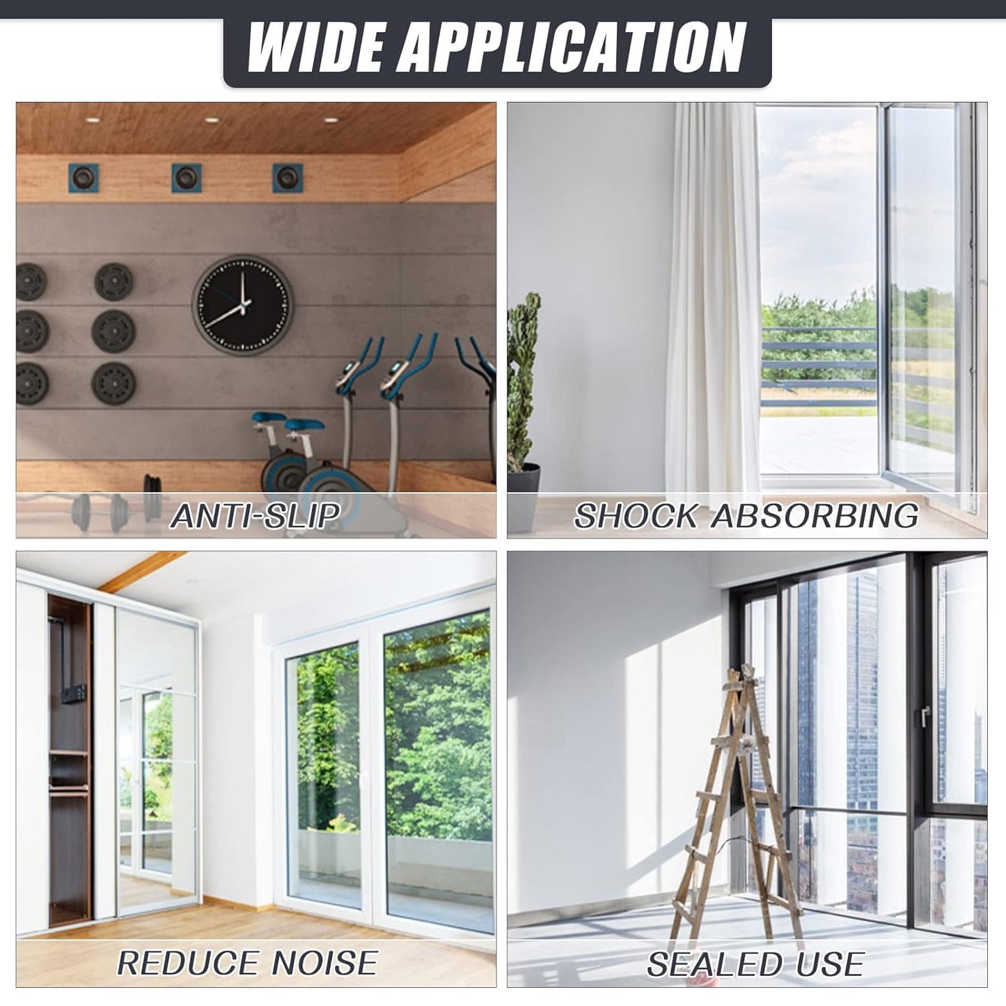 Adhesive Rubber Strips Neoprene Rubber Sheets, Rolls & Strips with Adhesive Backing Rubber Pads Self Stick Seal Rubber Gasket Adhesive Back for Matting Padding - 1/2" Wide x 1/16" Thick x 20' Long