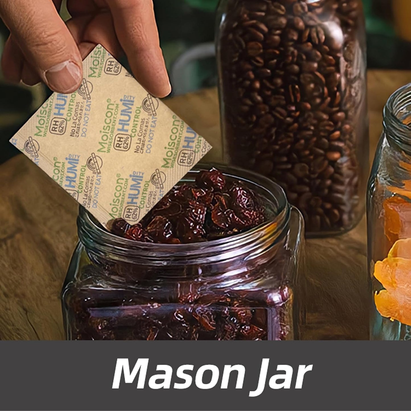 225 Pack 62% RH 8 Gram Two-Way Humidity Control Packs for Storing 1 oz, Size 8 Moisture Control Packets Individually Wrapped