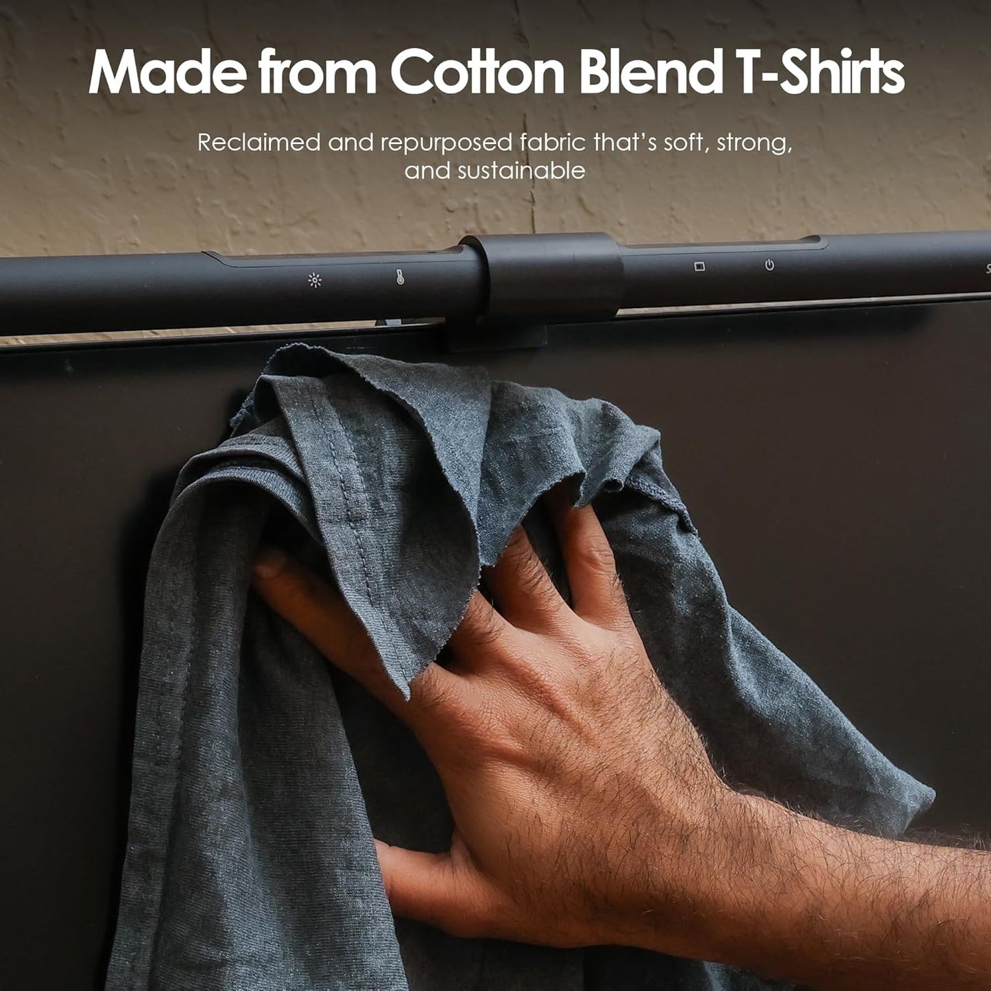 Huck & Terry Tshirt Bag of Rags Multicolored (50LB), Cotton Blend, Paint Cloth and Multipurpose, Kitchen, Auto, Staining Rags, Lint Free Absorbent Washable 18 x 18 in