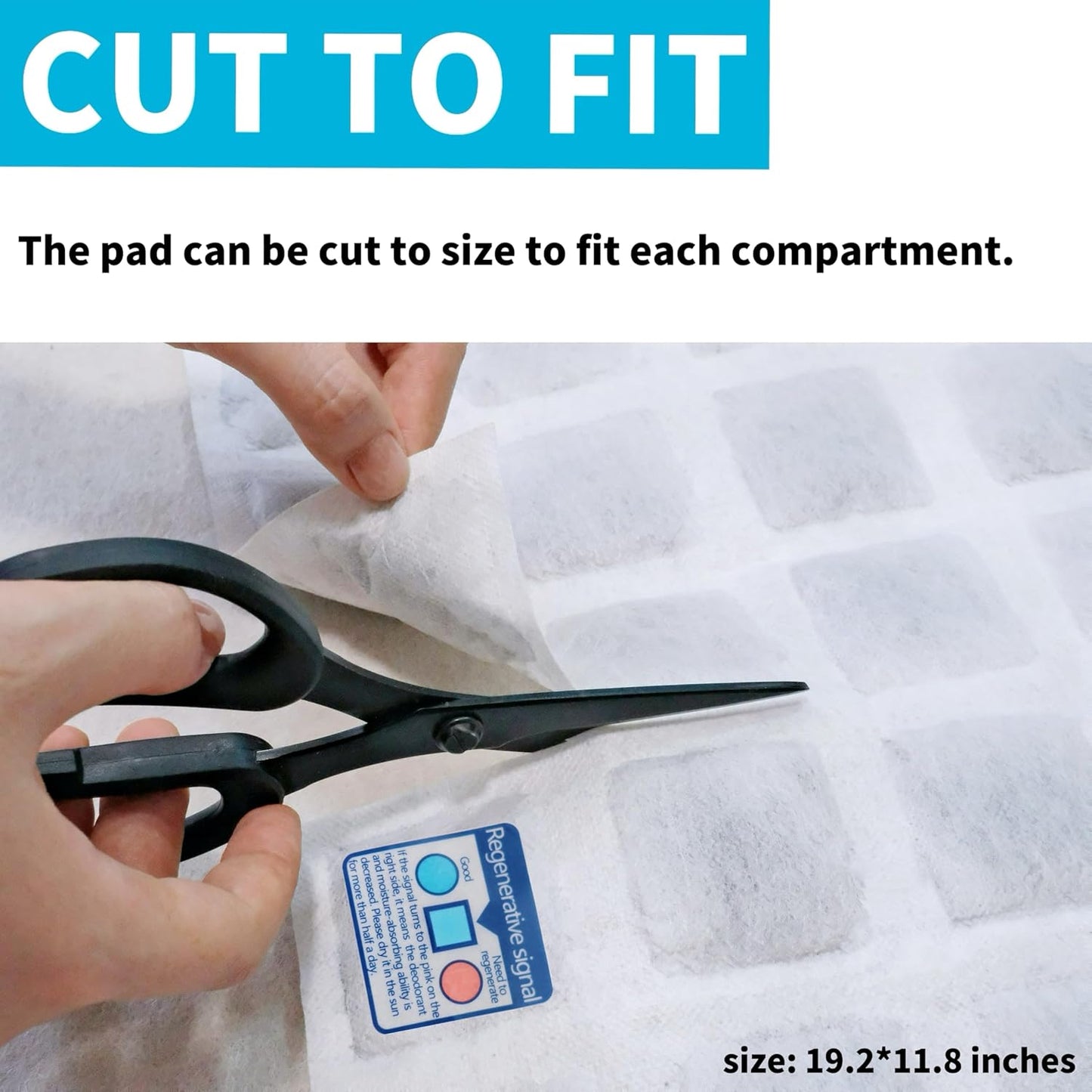 2 Pack Refrigerator Deodorizer, Outperforms Baking Soda Fridge Deodorizer, Odor Eliminator for Fridge & Freezer, Refrigerator Air Freshener And Moisture Absorbers Pad