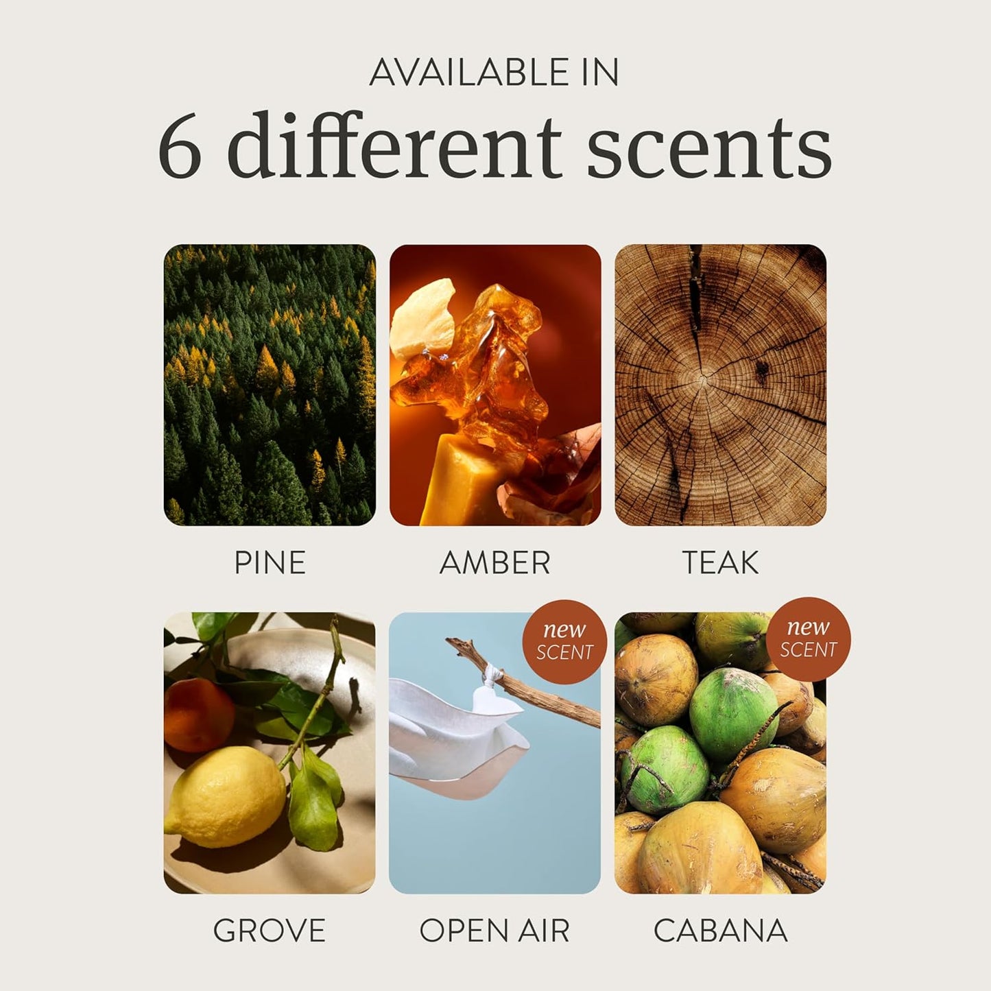 Drift Car Air Freshener - The Original Stone Air Freshener - Car Odor Eliminator - Long Lasting Scent - Metal Clip - Essential Oils - Clean Ingredients - Amber Scent 3 Pack Refill - NO CLIP INCLUDED