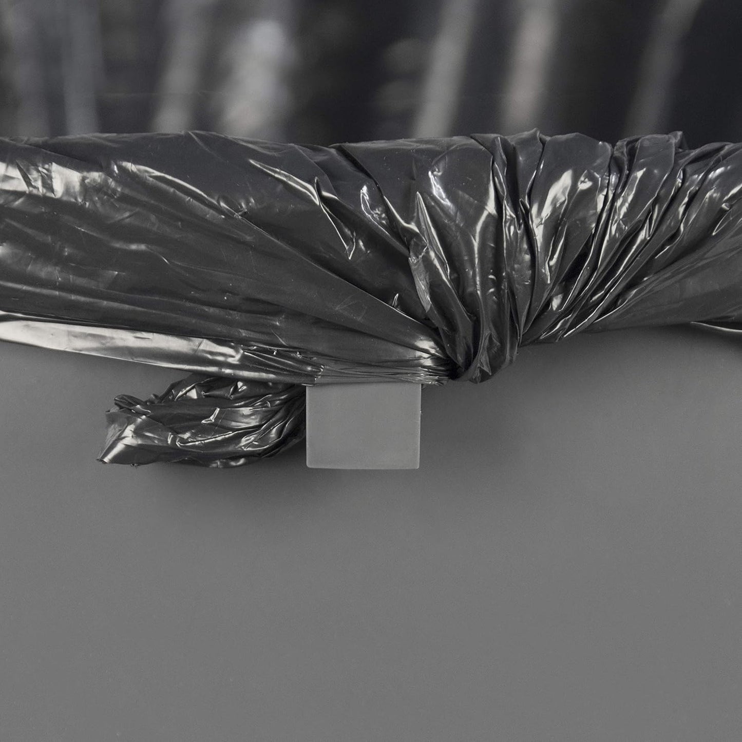 Amazon Basics Heavy Duty Durable Round Trash Can, Grey, 32 gallon (Pack of 2)