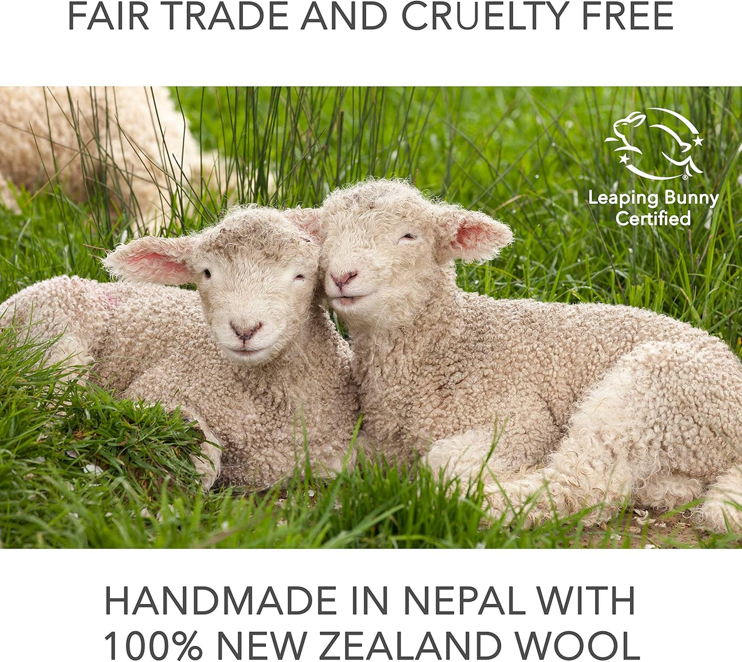 Friendsheep Wool Dryer Balls, Organic Reusable Fabric Softener Alternative for Laundry, Handmade, Fair Trade, Hypoallergenic, Eco-Friendly, Plastic-Free (6 Pack XL – Creamy White)