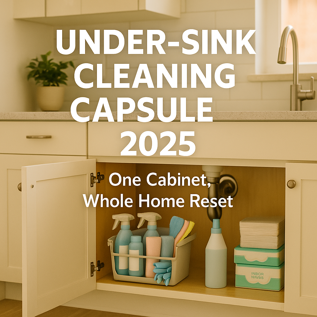 2025 Under-Sink Cleaning Capsule: One Small Cabinet for Kitchen, Bath & Floor Resets in U.S. Apartments