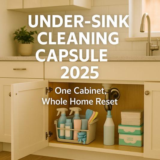 2025 Under-Sink Cleaning Capsule: One Small Cabinet for Kitchen, Bath & Floor Resets in U.S. Apartments