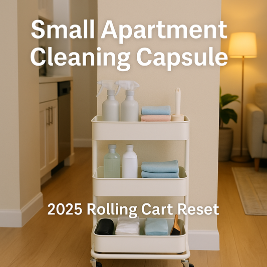 2025 Small Apartment Cleaning Capsule: One Rolling Cart for Whole-Home Daily Reset