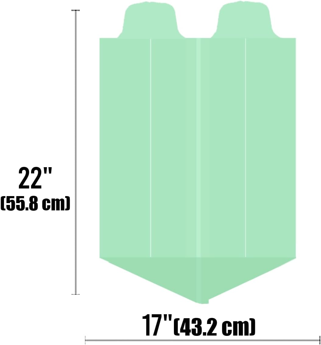 3 Gallon Flap Tie Compostable Trash Bags, 100 Count Small Compost Bags, Biodegradable Kitchen Garbage Bags, Food Scrap Waste Bags for Countertop Bin, ASTM D6400, US BPI Certified