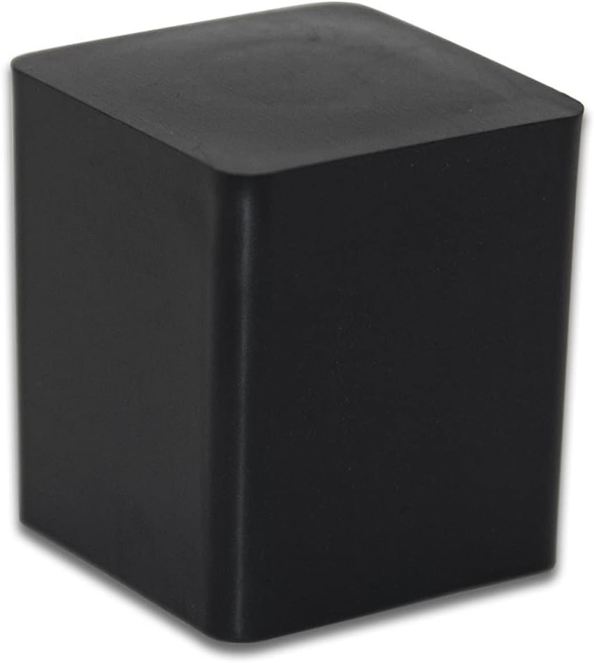 Flyshop Flexible Anti-Scratch PVC Patio Chair Table Leg Caps Tips Floor Protectors Square Furniture Covers, 20pcs, Black, 19 mm x 19 mm, 3/4" x 3/4"