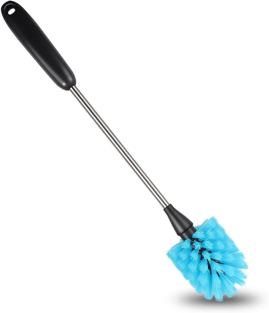 Water Bottle Brush, 15-inch Long, Bottle Brush Cleaner, Bottle Scrubber, Kitchen Scrub Brush Suitable for Water Bottles, Cups, Glasses, Baby Bottles, Wine Glasses, Blue