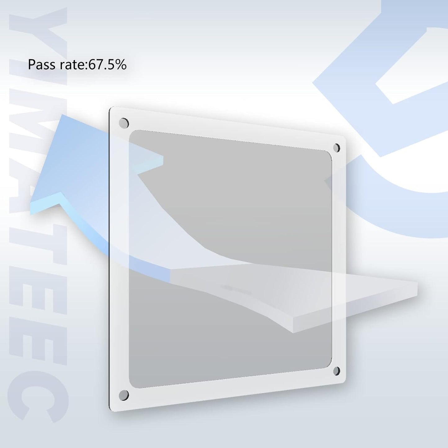 Dust Filter PC 140mm for Computer Cooler/PSU/Routers Nylon 80 Mesh, Magnetic Frame Fan Dust Mesh PC Cooler Filter Dustproof Computer Fan Grills (Nylon, 140 * 140mm, 2pcs, White)