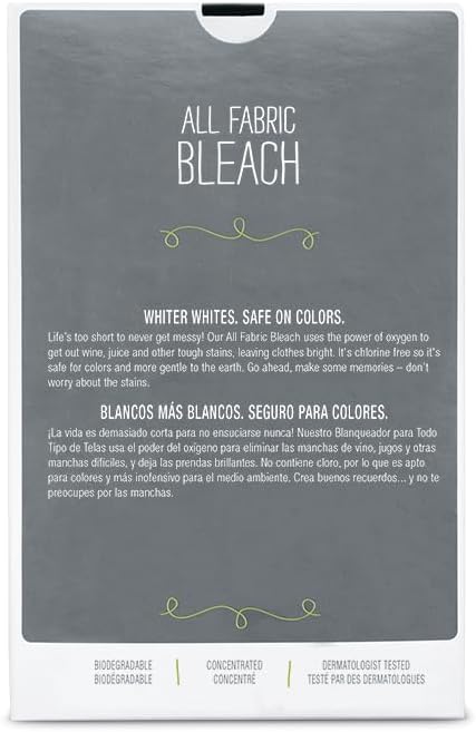 All Fabric Bleach Powder Chlorine-Free 35.2 Oz & 4-in-1 Fabric Softener Dryer Sheets 6.4"x9" 500 Single PCS (Drive Clothes Ultra Soft)