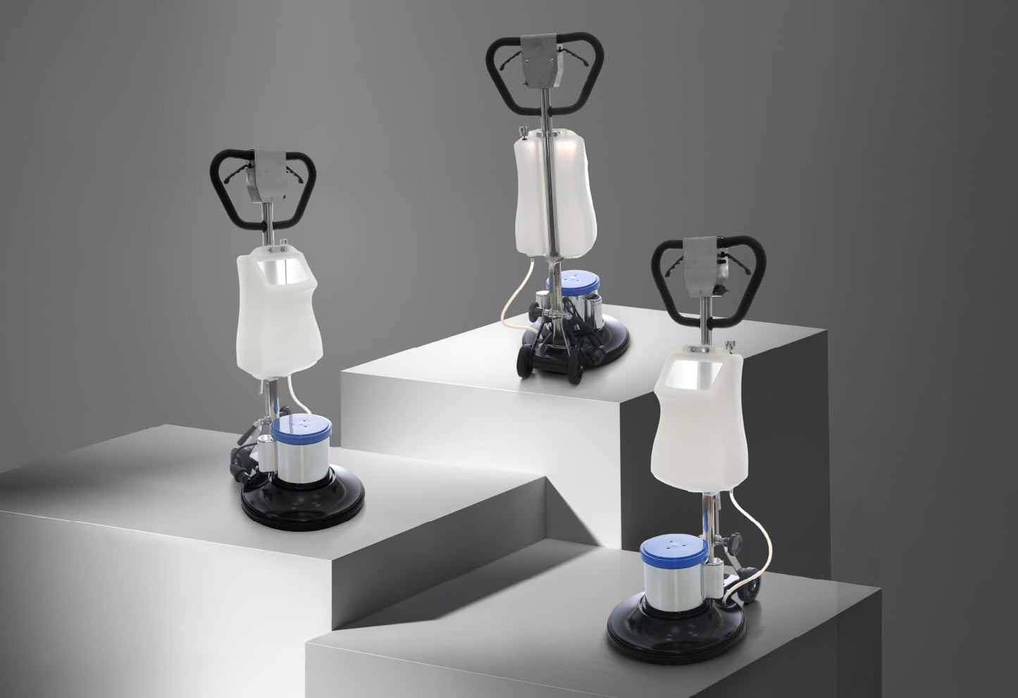 Industrial Floor Polisher Machine 17" with (1 Tank + 2 Brushes + 1 Pad Holder ) ,1.5 HP BF522