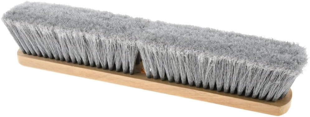 PRO SOURCE Fine-Sweep Push Broom Head with Threaded Wood Block: 18 inch Wide
