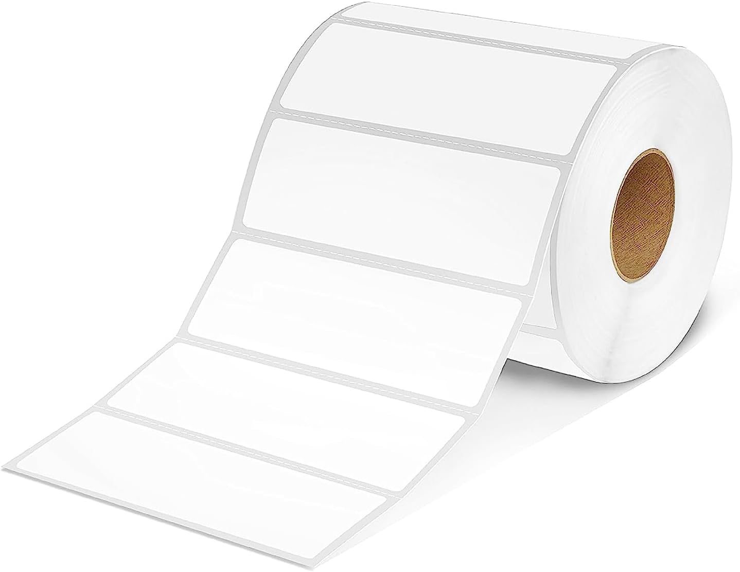 1×3 Inch White Removable Thermal Labels,Waterproof Thermal Label Stickers,600 Sheets per Roll with Perforated Lines