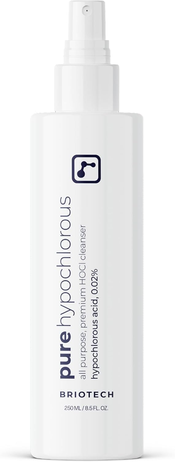 BRIOTECH Pure Hypochlorous Acid Spray and Cleanser, Original Premium HOCl Topical Solution, Multi-Purpose Cleaner, Family Approved & Pet Friendly, 8 fl oz