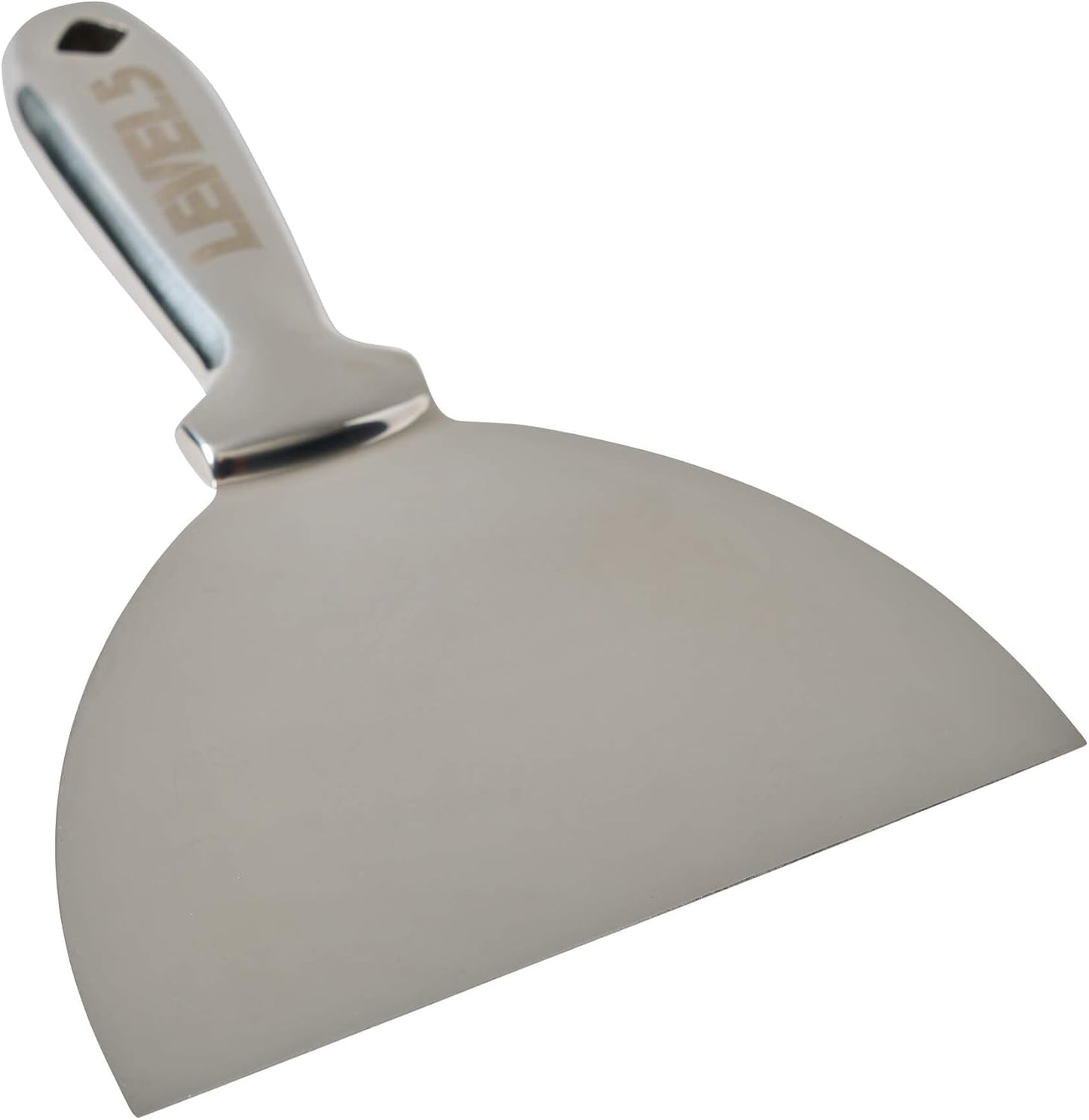 6" All Stainless Steel Joint Knife - LEVEL5 | Professional Grade Putty Blade, Premium Polished All-Metal, Precision Ground Edge, Ergonomic, Corrosion Resistant | 5-406