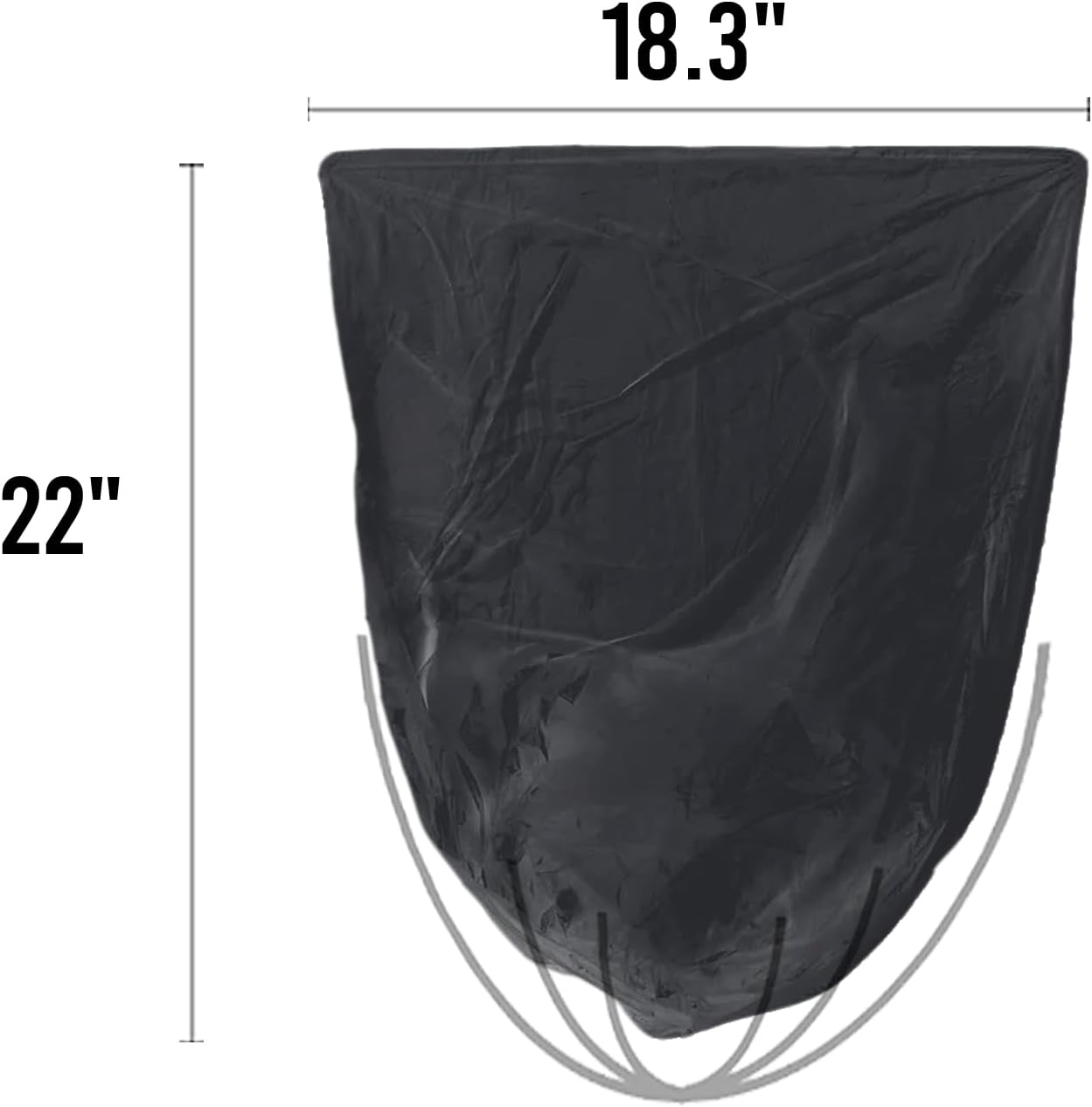 2-4 Gallon Trash Bags, 200 Count Black Garbage bags, Small Trash Can Bin Liners for Bathroom, Office, Industrial, Commercial, Janitorial, Municipal, Recycling…