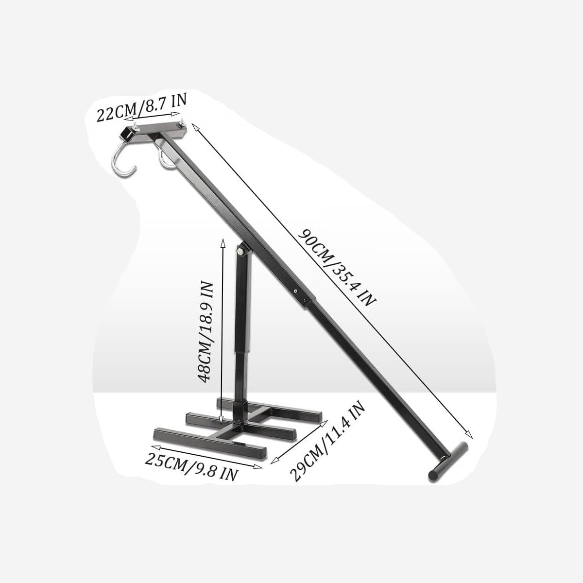 ECUTEE Manual Trash Compactor Touchless Manual Cardboard Trash Compactor for Trash and Recycling Bin, Waste Compacting Tool for 120-660l Wheelie Bins for Home Kitchen Restaurant