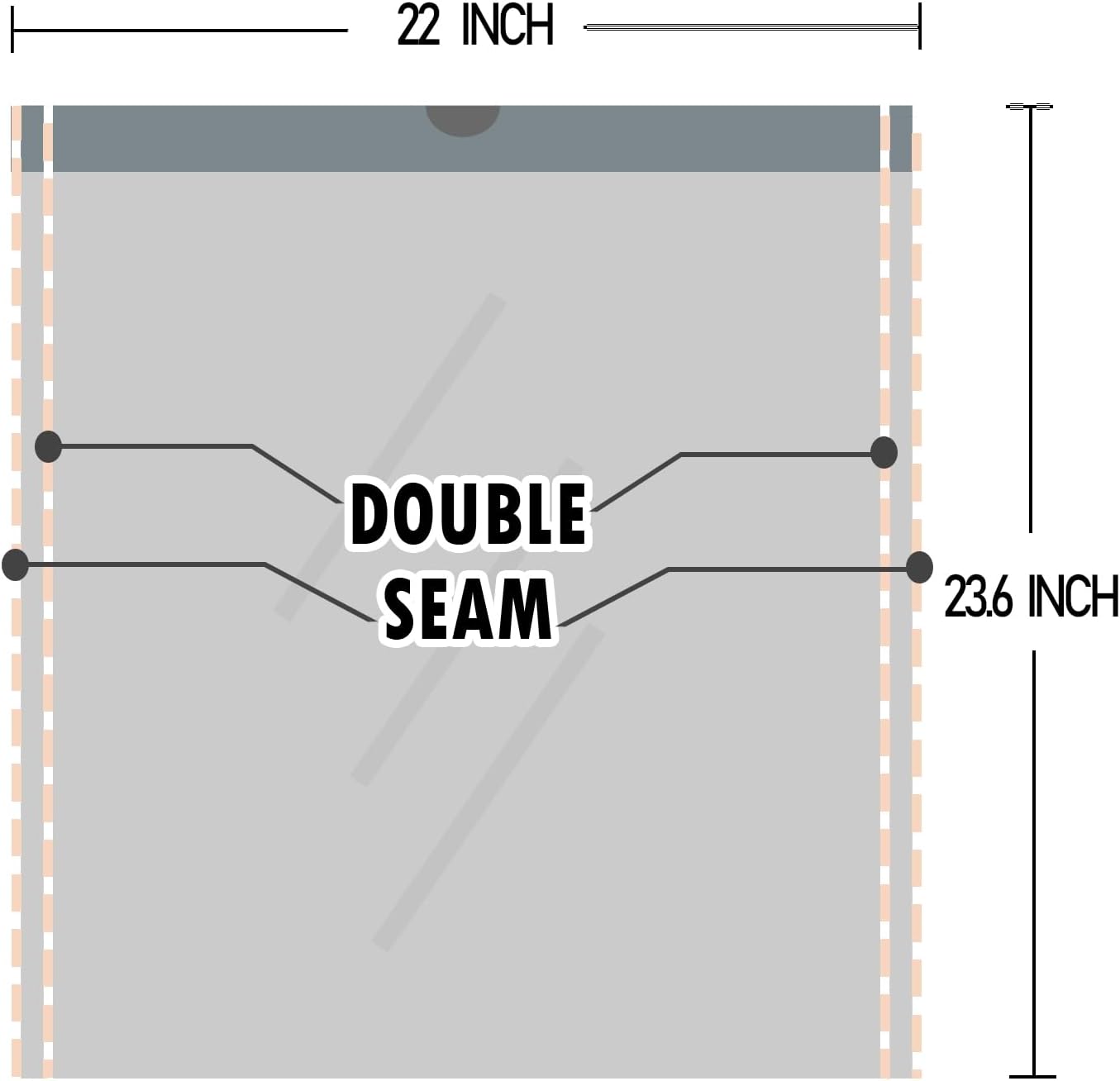 8 Gallon Trash-Bags Drawstring Kitchen-Garbage-Bag Unscented - White Plastic 54 Count Recyclable Restroom Liners Strong Compactor Can Tall Large Recycle Waste Basket Inwaysin