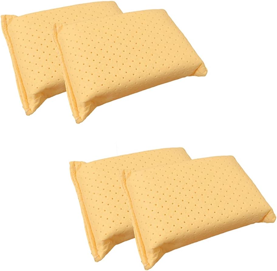 Evelots Car Windshield Cleaner Chamois, 4 Pack, Window Glass Defogger Sponge, Yellow