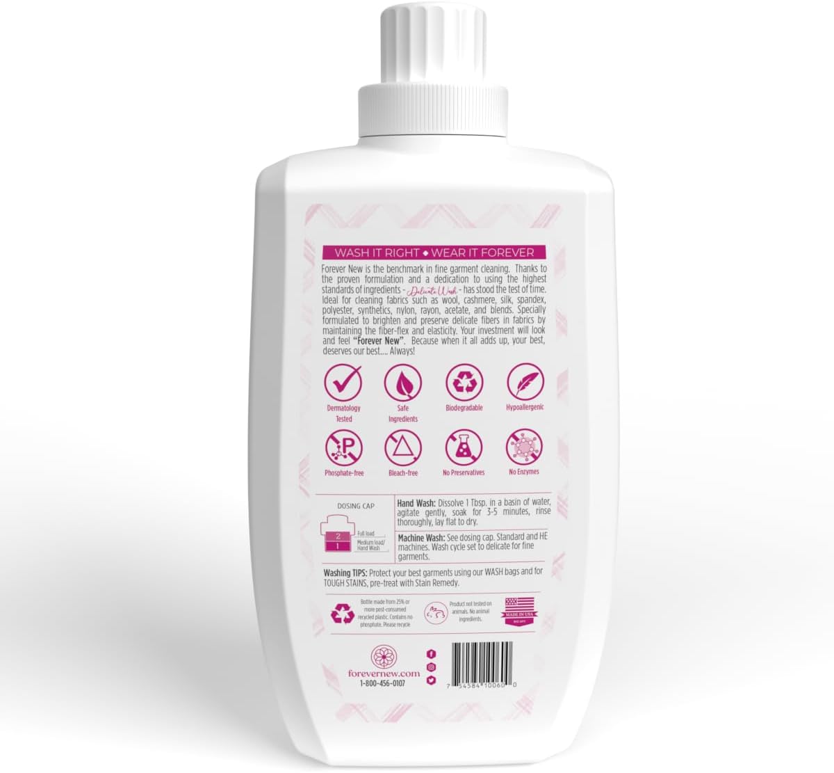 FOREVER NEW Granular Detergent Powder - Delicate Laundry Care Wash - Original Scented, 60 Oz