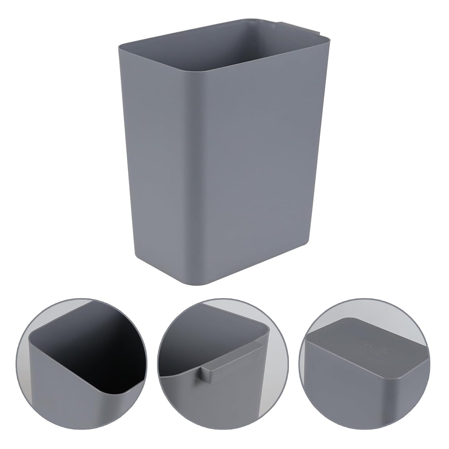 3 Pack 4.5 Gallon Open-top Trash Cans, Plastic Wastebasket Garbage Can