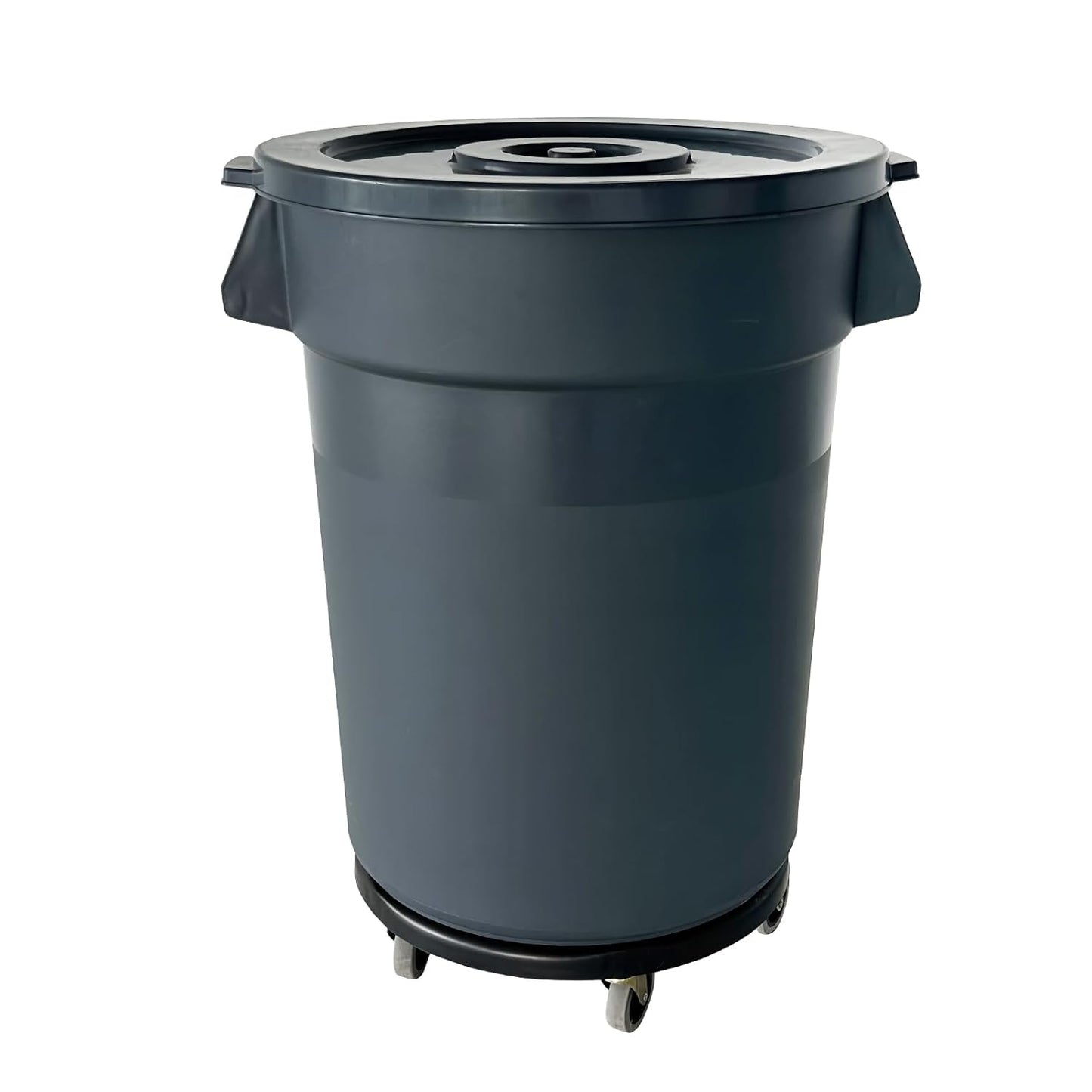 32 Gallon Outdoor Trash Can, Outdoor Trash Can with Lid and Removable Wheels, Rolling Garbage Can, Commercial Garbage Can Suitable for Restaurants, Backyards, and Garages. (1-Pack, 32 Gallon)