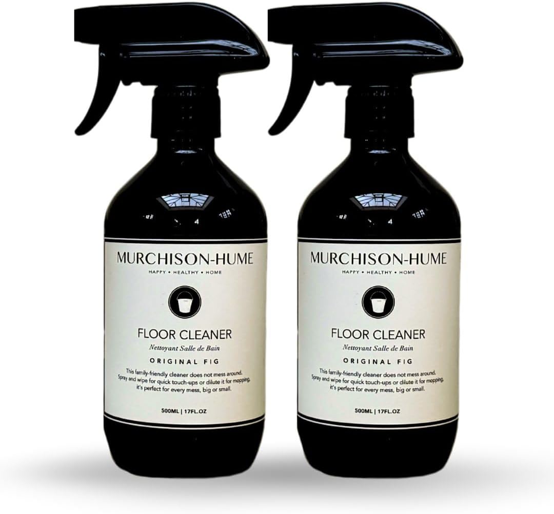 Murchison-Hume Natural Floor Cleaner Spray – Pet-Friendly, Non-Toxic, Plant-Based Formula for Hardwood, Tile & Laminate – Streak-Free Shine, Fresh Scent – 17oz Bottle (2 Pack) Original Fig
